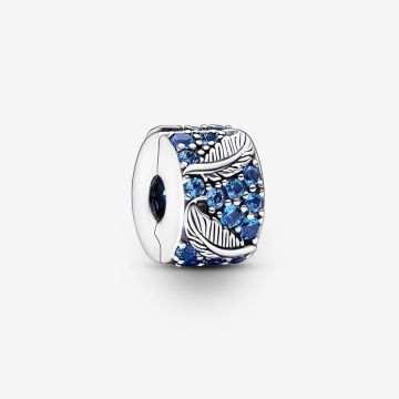 Charm Clip Plume Courbe & Pavé