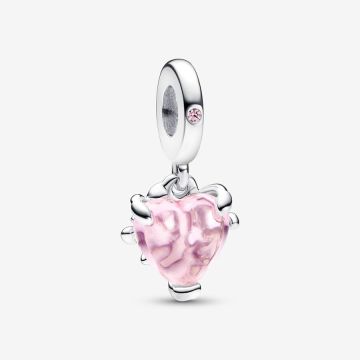 Charm Pendant Arbre de Vie & Cœur Rose