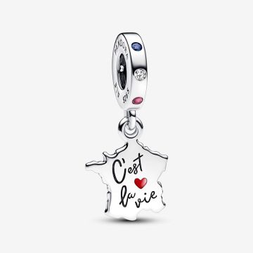 Charm Pendant Carte de France C’est La Vie
