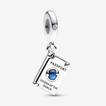 Charm Pendant Passeport Ouvrable