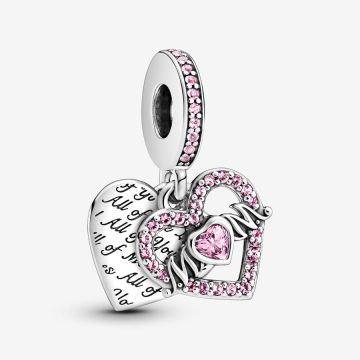 Charm Pendant Cœur & Mum (Maman)