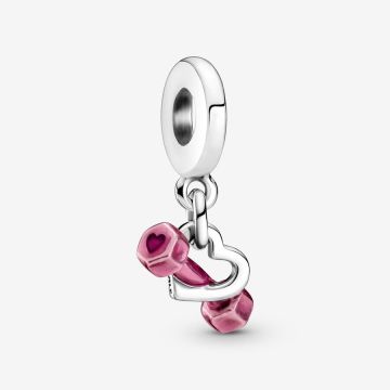 Charm Pendant Haltère & Cœur