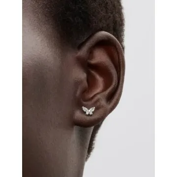 Clous d'Oreilles Papillon Argent Massif Pandora