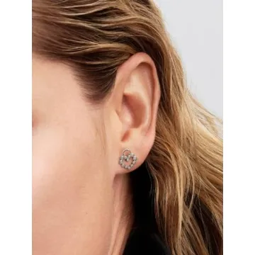 Clous d’Oreilles Cadenas Cœur Scintillant Pandora