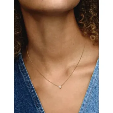 Collier Cœur Triple Pierre Pandora