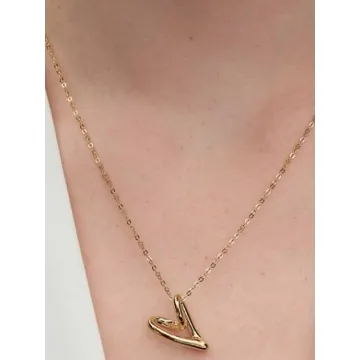 Collier à Pendentif Cœur de Forme Organique Pandora
