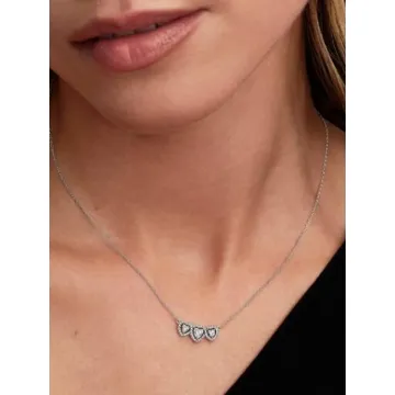 Collier Trilogie de Cœurs Halo Pandora