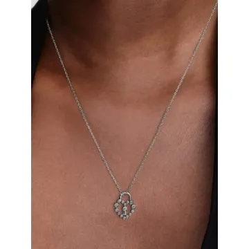 Collier avec Pendentif Cadenas Cœur Scintillant Pandora