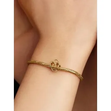 Charm Cadenas Cœur Ajouré Doré Pandora