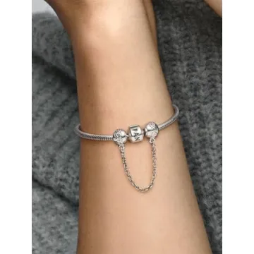 Charm Chaîne de Confort Couronne de Cœurs Pandora