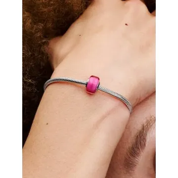 Mini Charm en Verre de Murano Rose Pandora