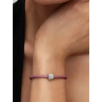 Mini Charm Trèfle Texturé Pandora