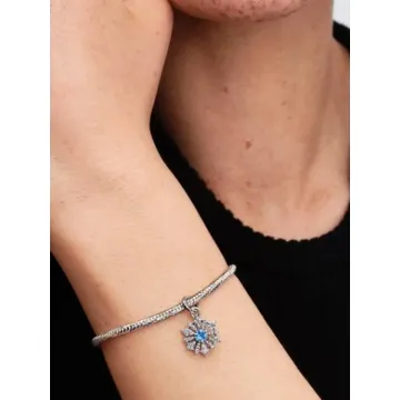 Charm Pendant Disney La Reine des Neiges Flocon de Neige Elsa Pandora