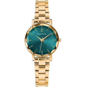 Montre Femme MULTIPLES Cadran Vert Bracelet Acier Doré