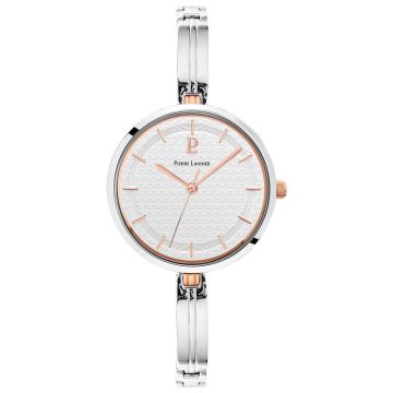 Montre Femme PRETTY Cadran Blanc Bracelet Acier Argenté