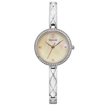 Montre Femme LEIA Cadran Blanc Bracelet Acier Argenté