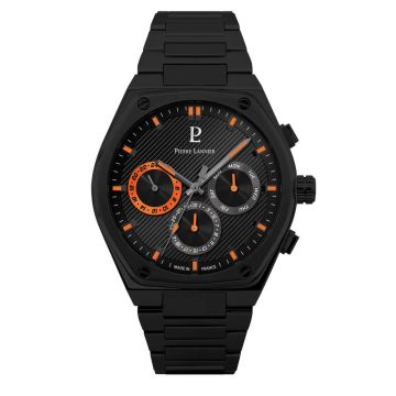 Montre Homme COPILOTE Noir Cadran Noir Bracelet Acier Noir 24 MM