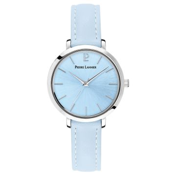 Montre Femme CHOUQUETTE Cadran Bleu Bracelet Cuir Bleu