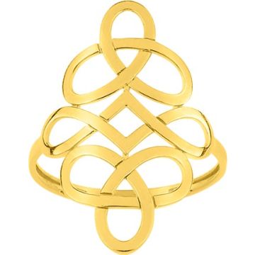 Bague Tout Métal Or Jaune