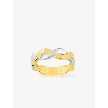 Bague Tout Métal Bicolore