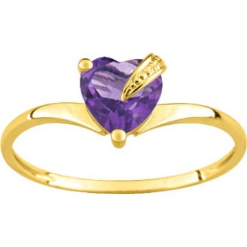 Bague Améthyste Or Jaune+Rh