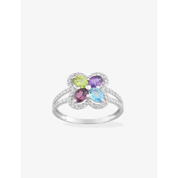 Bague Améthyste Périd Rhodoli Topaze Bleu Tr