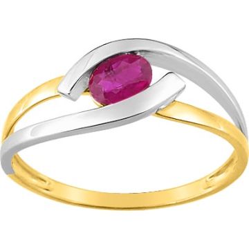 Bague Rubis Or Jaune+Rh
