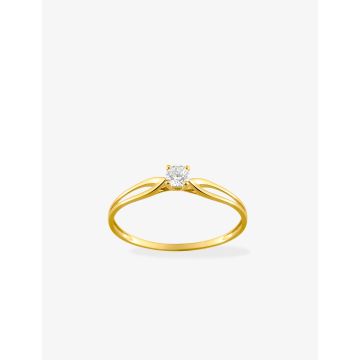 Bague Oxyde De Zirconium Or Jaune