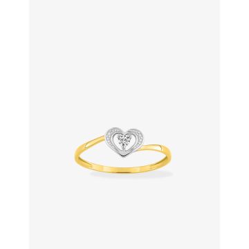 Bague Oxyde De Zirconium Bicolore