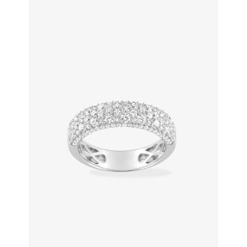 Bague Oxyde De Zirconium Or Blanc