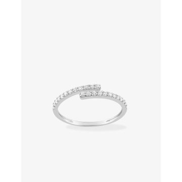 Bague Oxyde De Zirconium Or Blanc