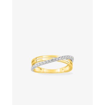 Bague Oxyde De Zirconium Bicolore