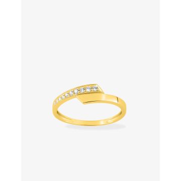 Bague Oxyde De Zirconium Or Jaune