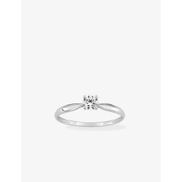 Bague Oxyde De Zirconium Or Blanc