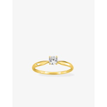 Bague Oxyde De Zirconium Or Jaune