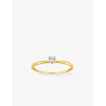 Bague Oxyde De Zirconium Or Jaune