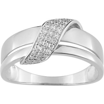 Bague Diamant 0.084ct Gh-P2p3 Or Blanc