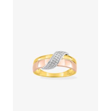Bague Diamant 0.084ct 3 Ors