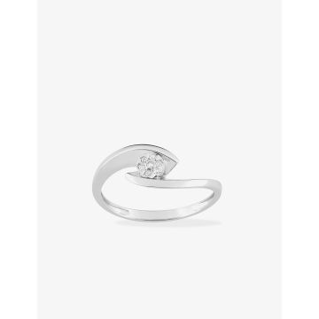 Bague Diamant 0.029 Or Blanc