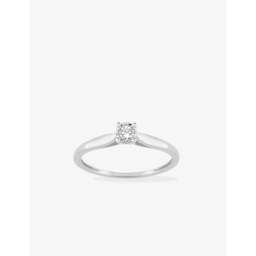 Bague Diamant 0.08ct Or Blanc