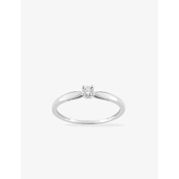 Bague Diamant 0.10ct Or Blanc