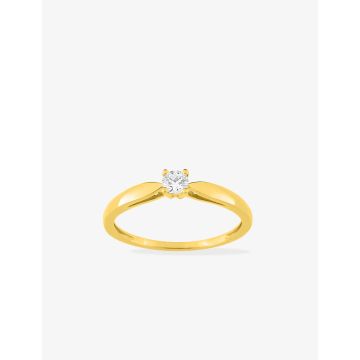 Bague Diamant 0.13 Or Jaune