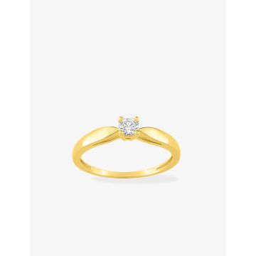 Bague Diamant 0.15 Or Jaune