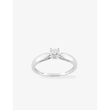 Bague Diamant 0.20ct Gh-P2p3 Or Blanc