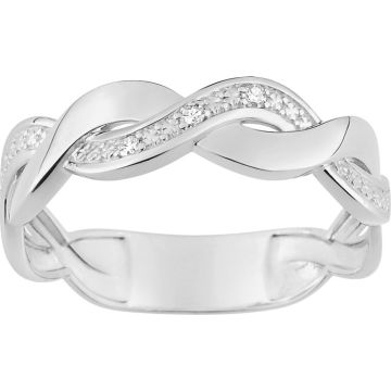 Bague Diamant 0.024ct Or Blanc