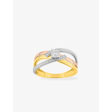 Bague Diamant 0.03ct 3 Ors