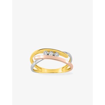 Bague Diamant 0.03ct 3 Ors
