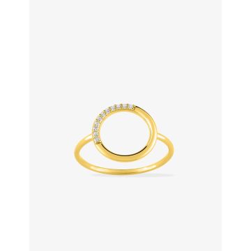 Bague Oxyde De Zirconium Or Jaune