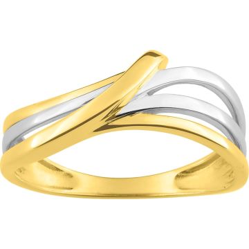 Bague Or Jaune+Rh