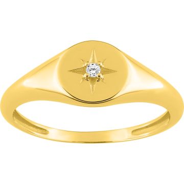 Bague Oxyde De Zirconium Or Jaune